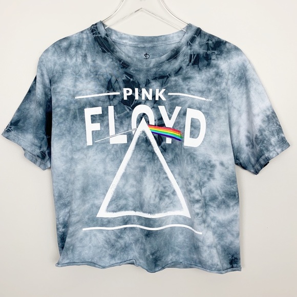 Tops - Pink Floyd Tie Dye Dark Side Graphic Tee M L